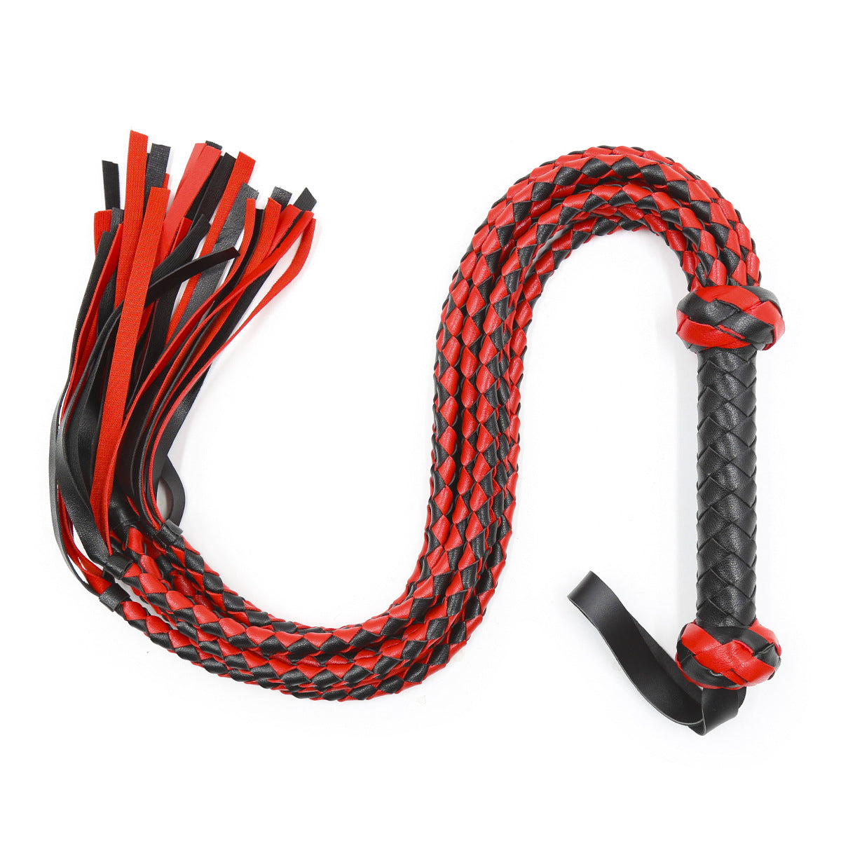 Handmade 8 Strand Leather BDSM Flogger Whip