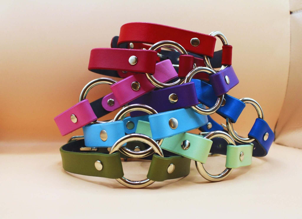 Choker Collar BDSM Choker with Leash - Discreet Collar