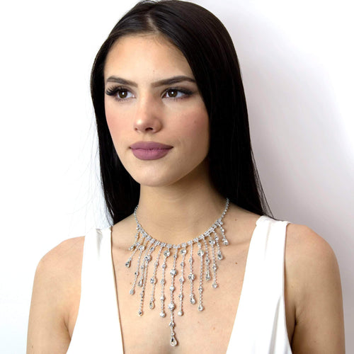 #16980 - Raindrop Choker Necklace